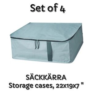 Blue Storage Cases - Set of 4